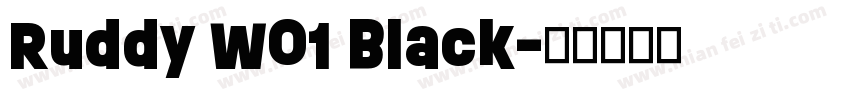 Ruddy W01 Black字体转换